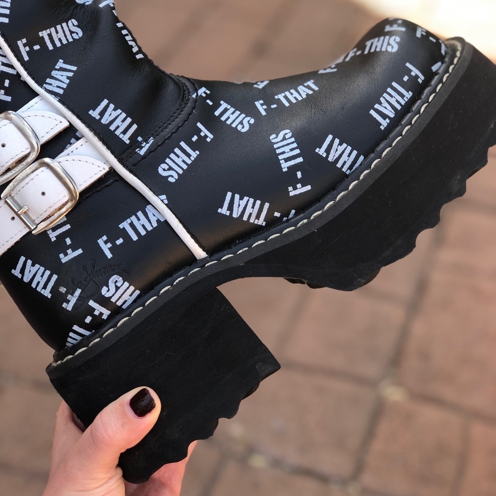 John Fluevog chunky boots